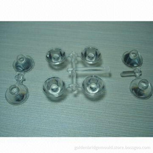 Plastic Injection Mold for LED Lens, Made of PC Material, Various Colors are Available